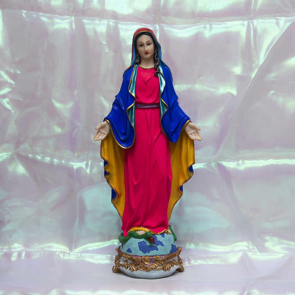 handpainted mary religious catholic statue